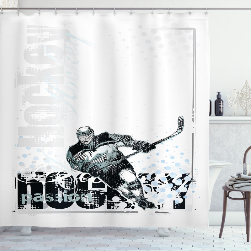 Professional Goaltender Shower Curtain