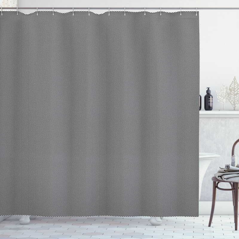 Classic Zigzags Shower Curtain