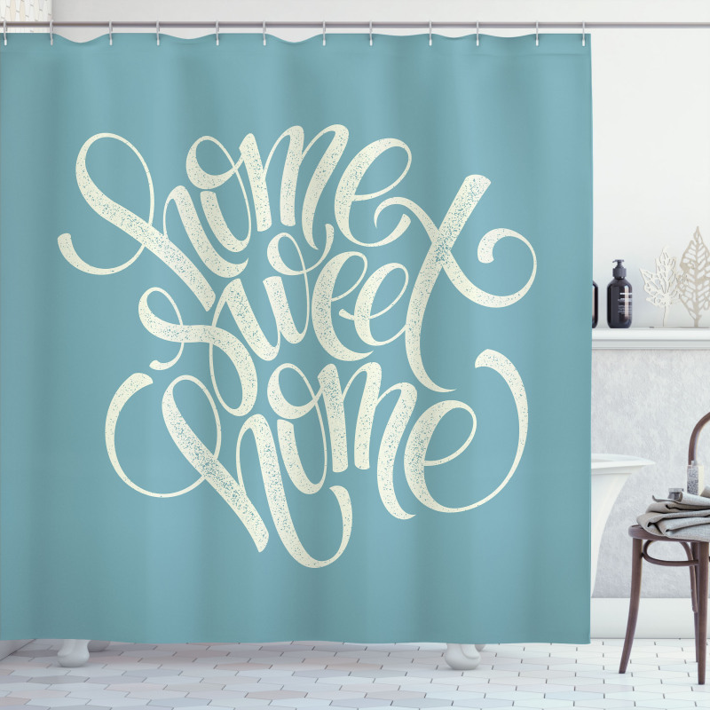 Grunge Letters Shower Curtain