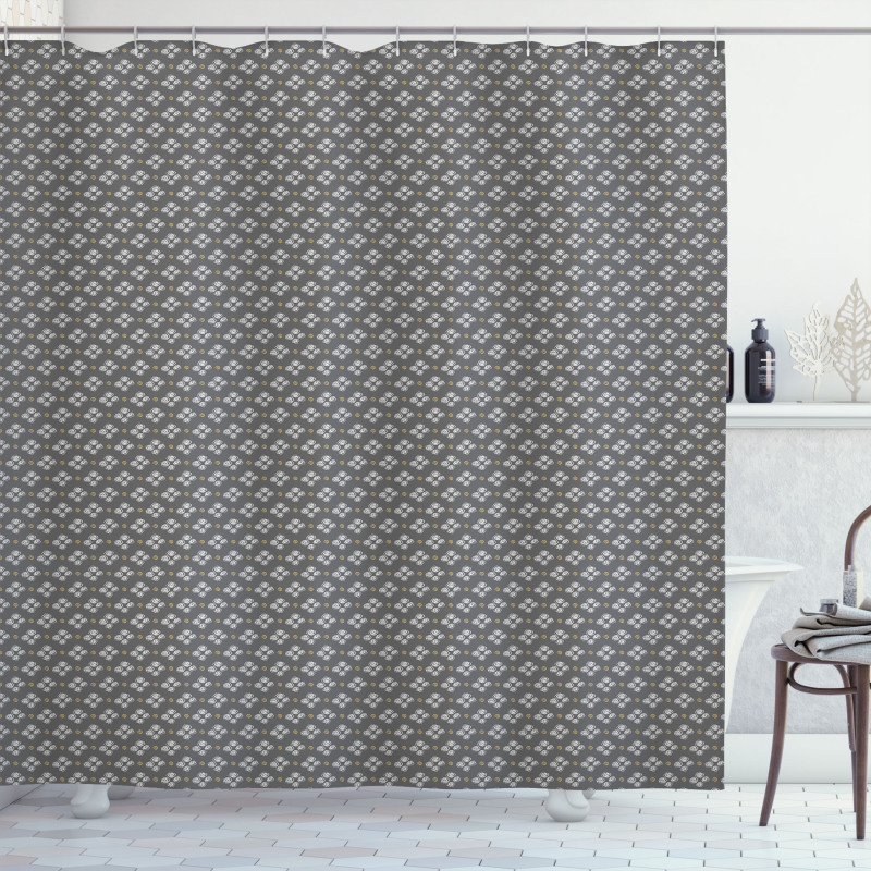 Scribble Spots Spirals Shower Curtain