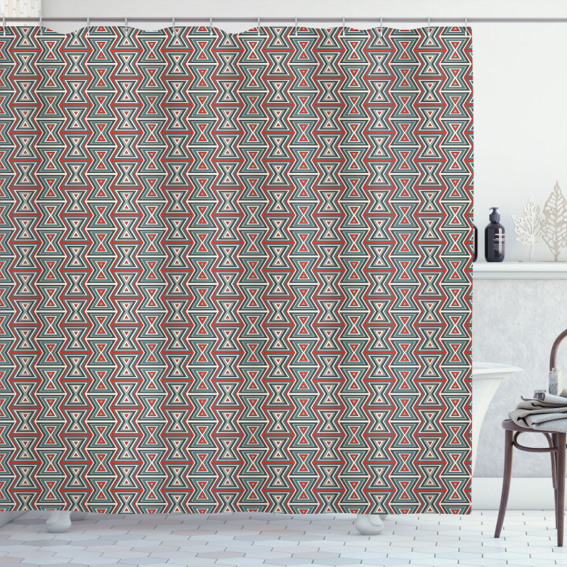 Hourglass Pattern Shower Curtain