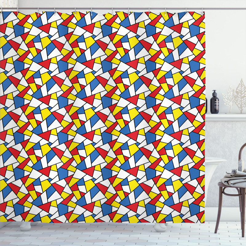 Colorful Stained Glass Shower Curtain