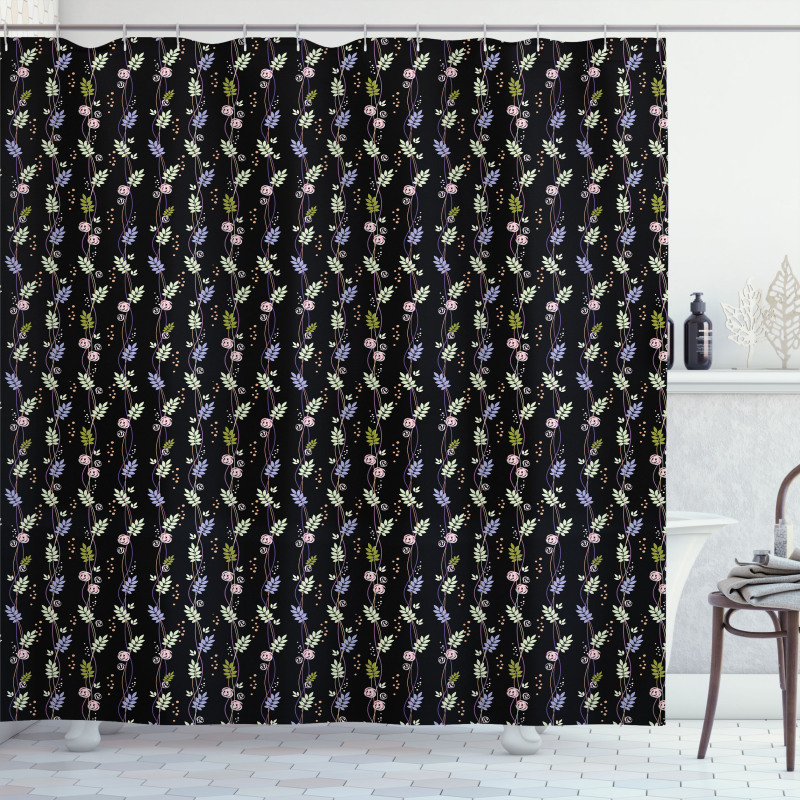 Abstract Blooming Nature Shower Curtain