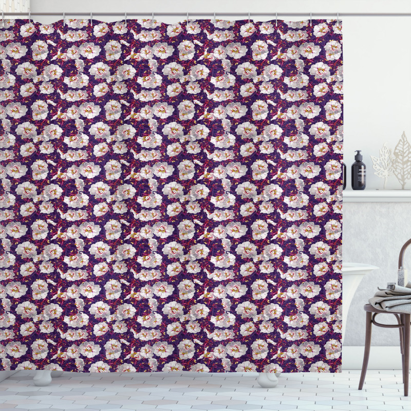 Romantic Spring Garden Shower Curtain