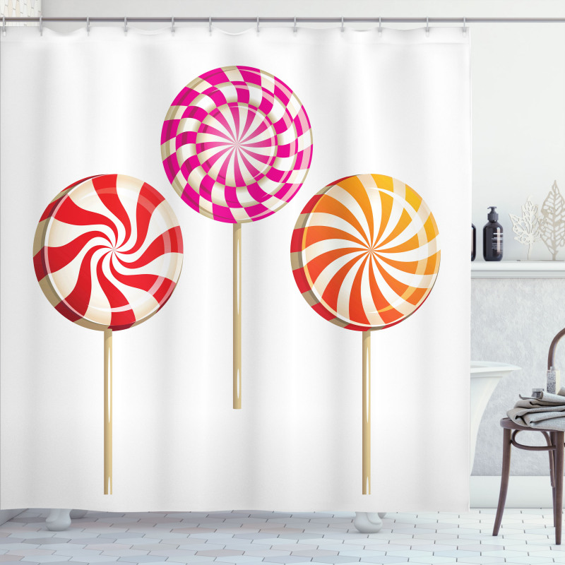 Lolly Pops on Sticks Shower Curtain