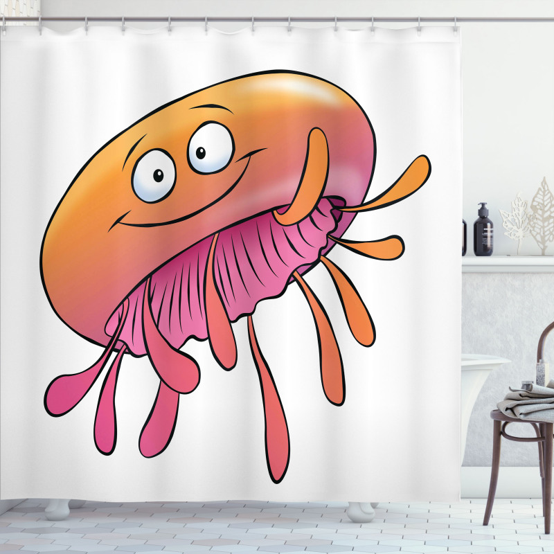Funny Jellyfish Shower Curtain