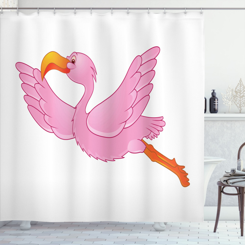 Exotic Flamingo Shower Curtain