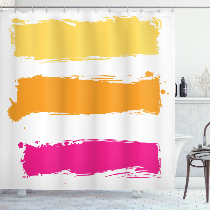 Grunge Banners Shower Curtain