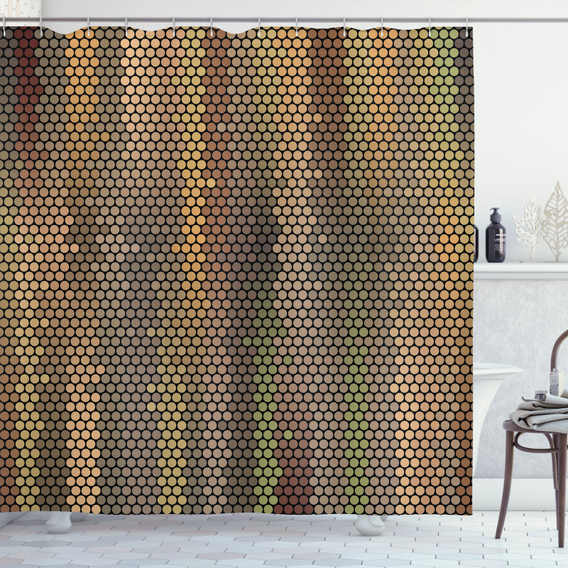 Disco Party Dots Shower Curtain