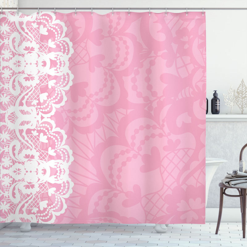 Lacework Style Shower Curtain