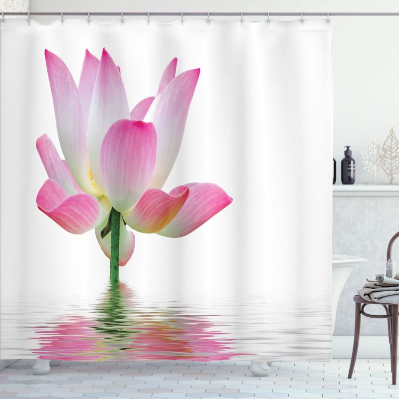 Lotus in Water Shower Curtain