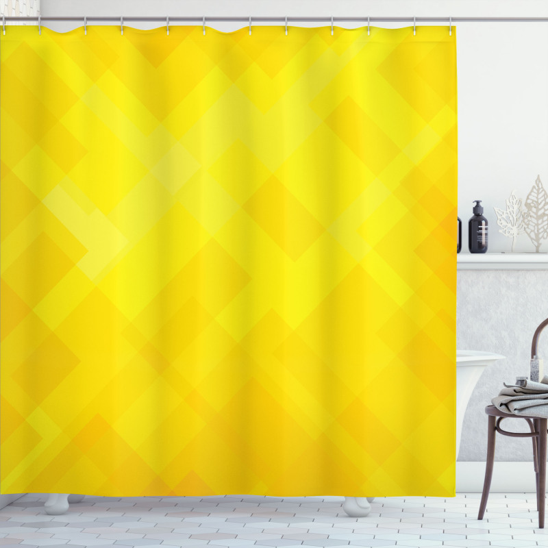 Modern Diamond Pattern Shower Curtain