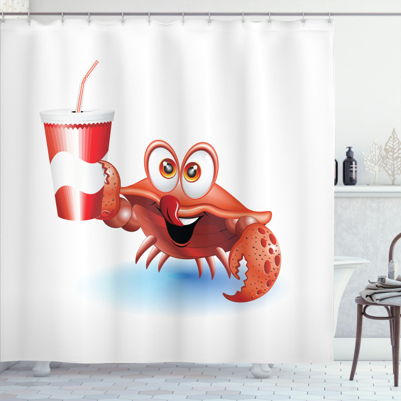 Thirsty Marine Animal Shower Curtain