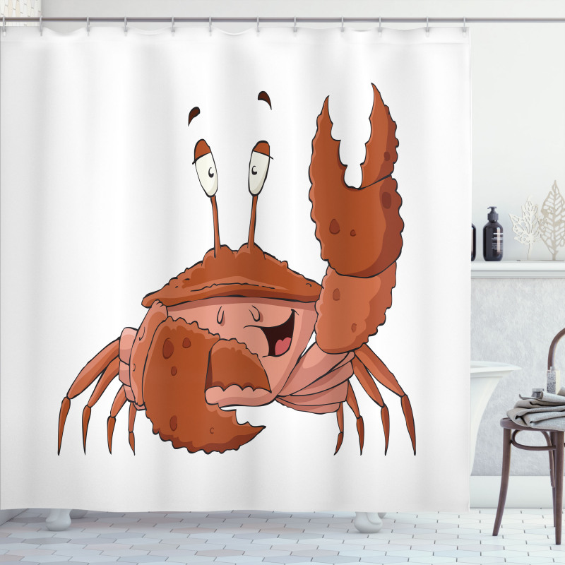 Friendly Chela Greeting Shower Curtain