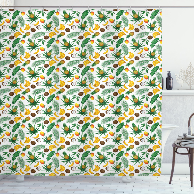 Coconut Pineapple Shower Curtain