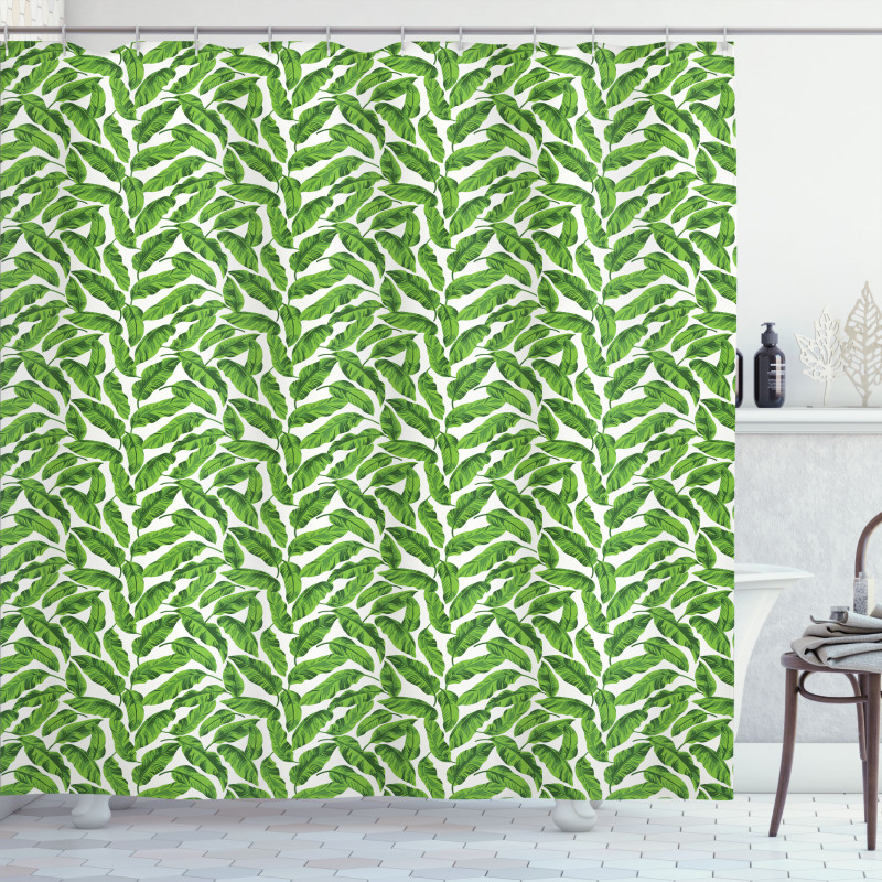 Lively Green Nature Shower Curtain