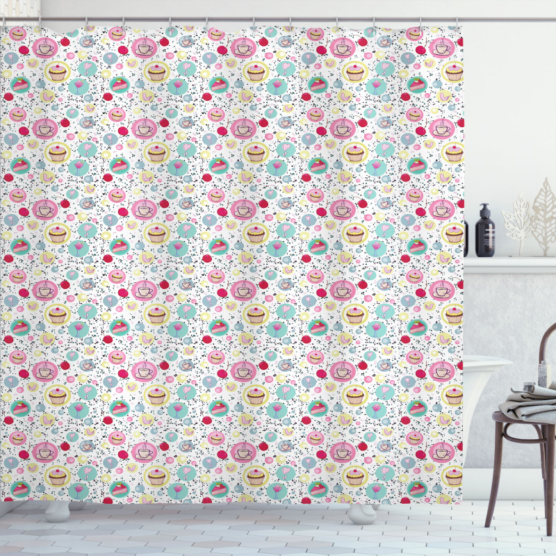 Coffee and Sweets Shower Curtain