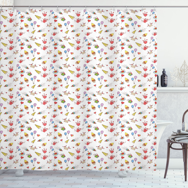 Celebration Party Shower Curtain