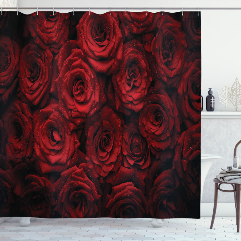 Drops of Blooming Bouquet Shower Curtain