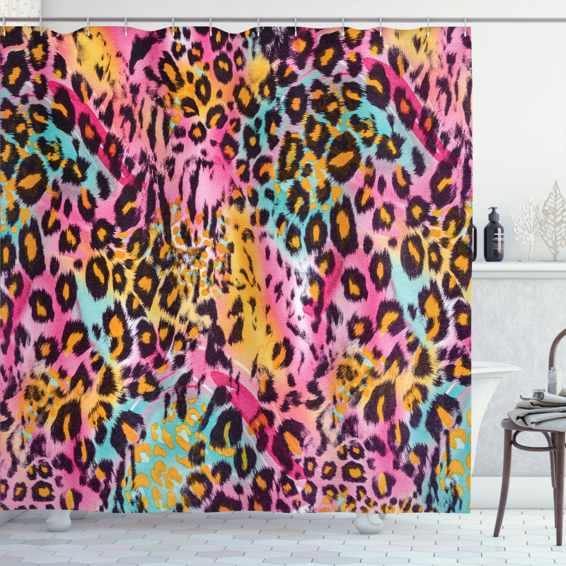 Mottled Camo Shower Curtain