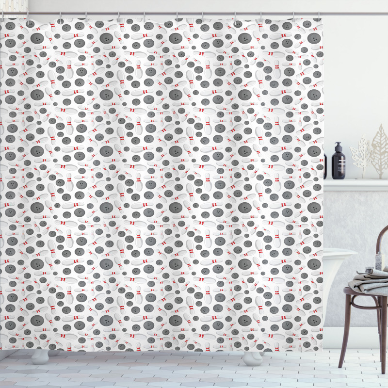 Scattered Game Shower Curtain