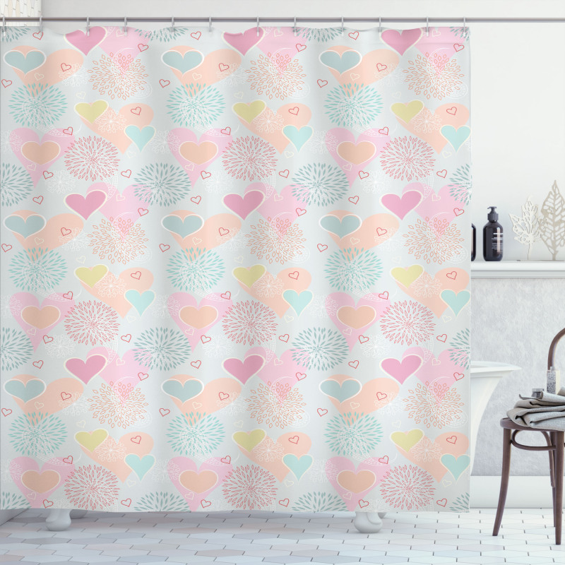 Flowers and Paisley Shower Curtain