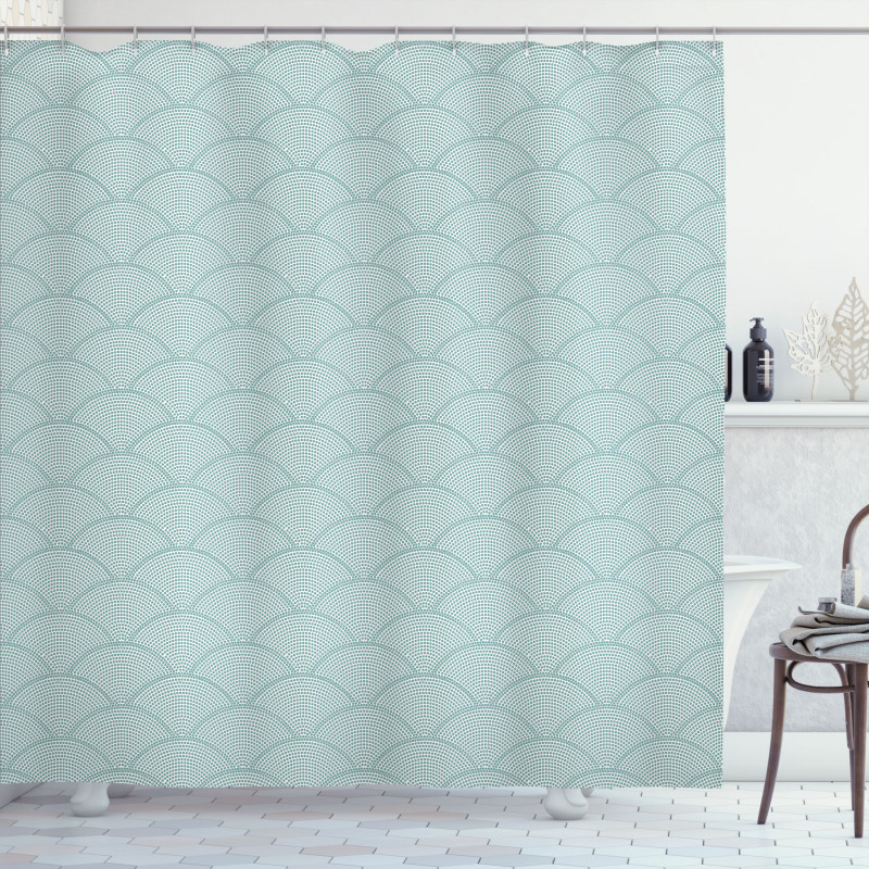 Half Circle Scales Shower Curtain