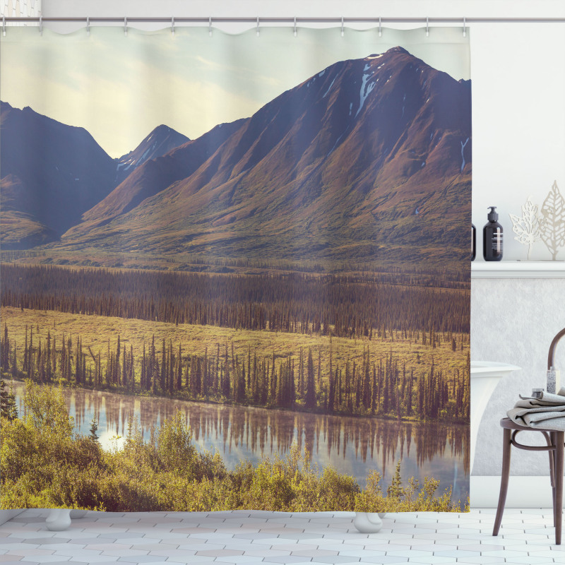 Idyllic Rustic Photo Shower Curtain