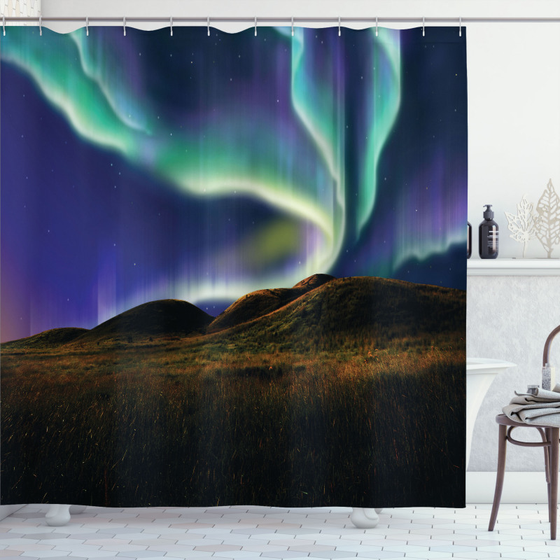 Meadows in the Night Shower Curtain