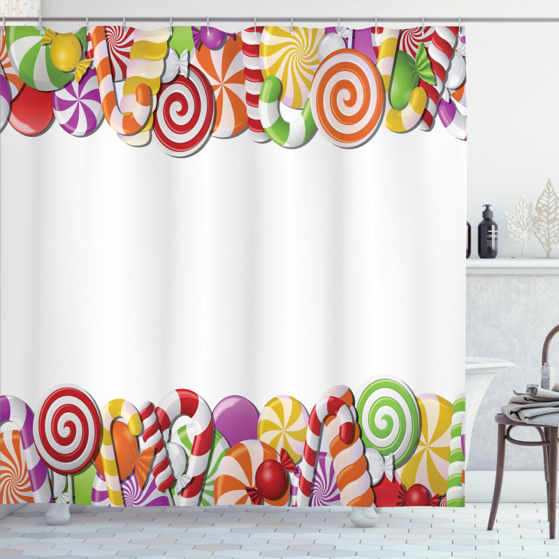 Holiday Snacks Frame Shower Curtain