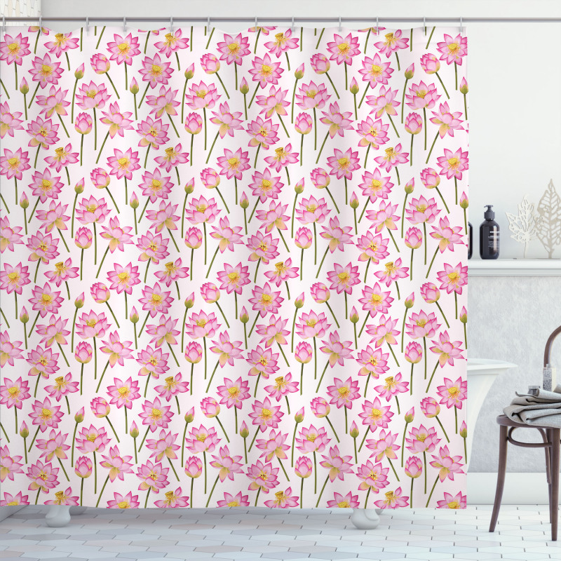 Blossoming Spring Flower Shower Curtain