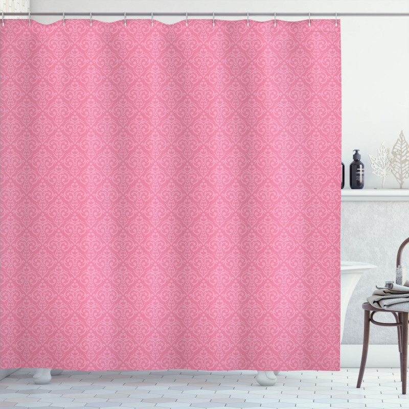 Rococo Style Damask Shower Curtain