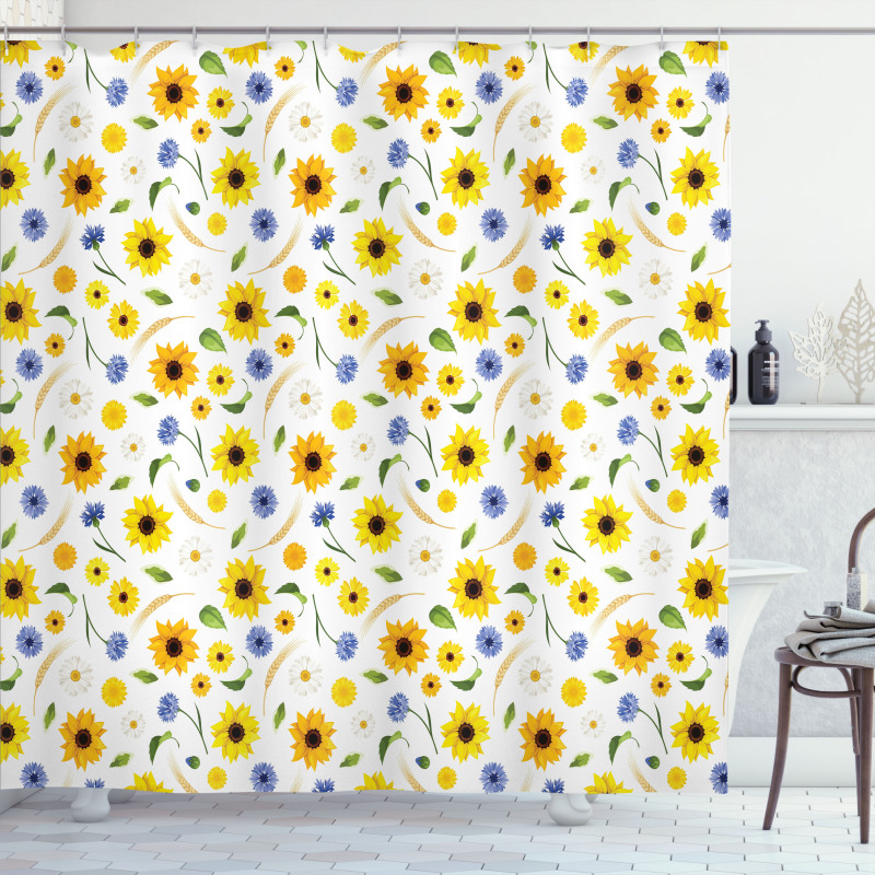 Botanic Pattern Shower Curtain