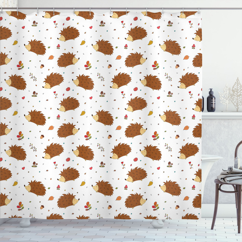 Playful Forest Animals Shower Curtain