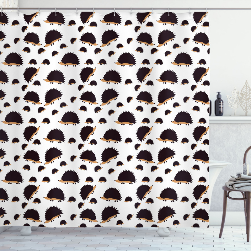 Porcupine Characters Shower Curtain
