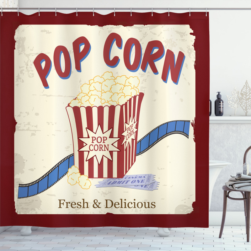 Pop Corn Tickets Shower Curtain