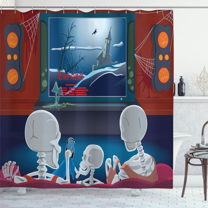 Skeleton Family Shower Curtain