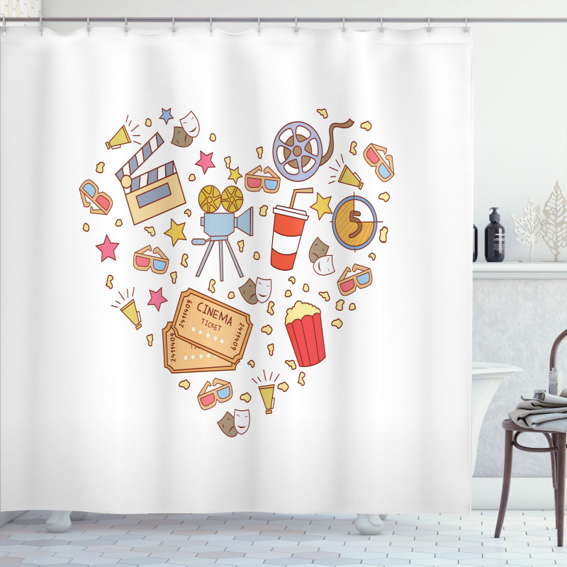 Cinema Love Shower Curtain