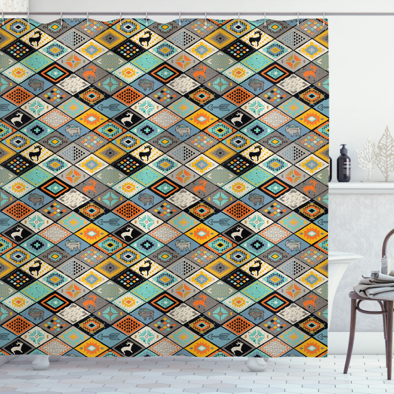 Mosaic Art Shower Curtain