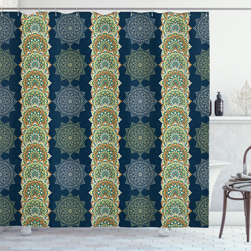 Bohemian Moroccan Motifs Shower Curtain
