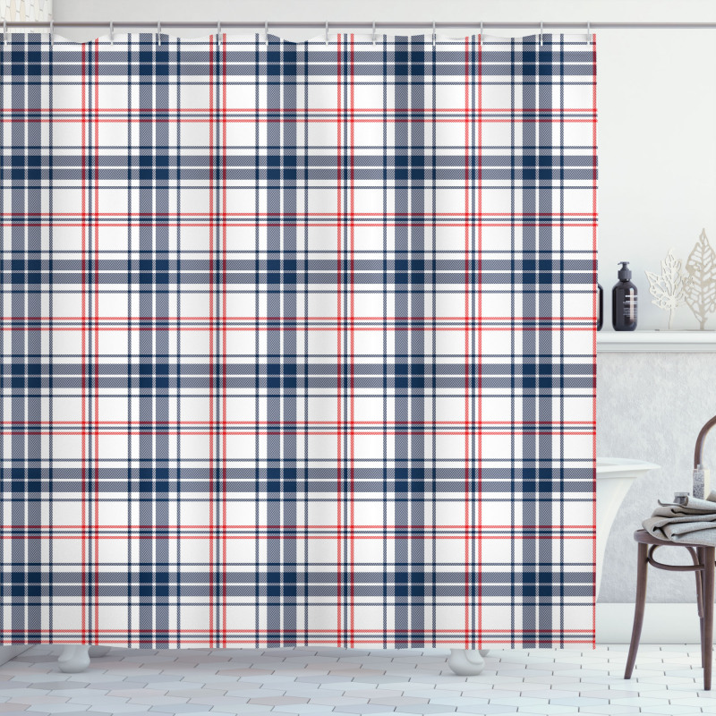 British Country Pattern Shower Curtain