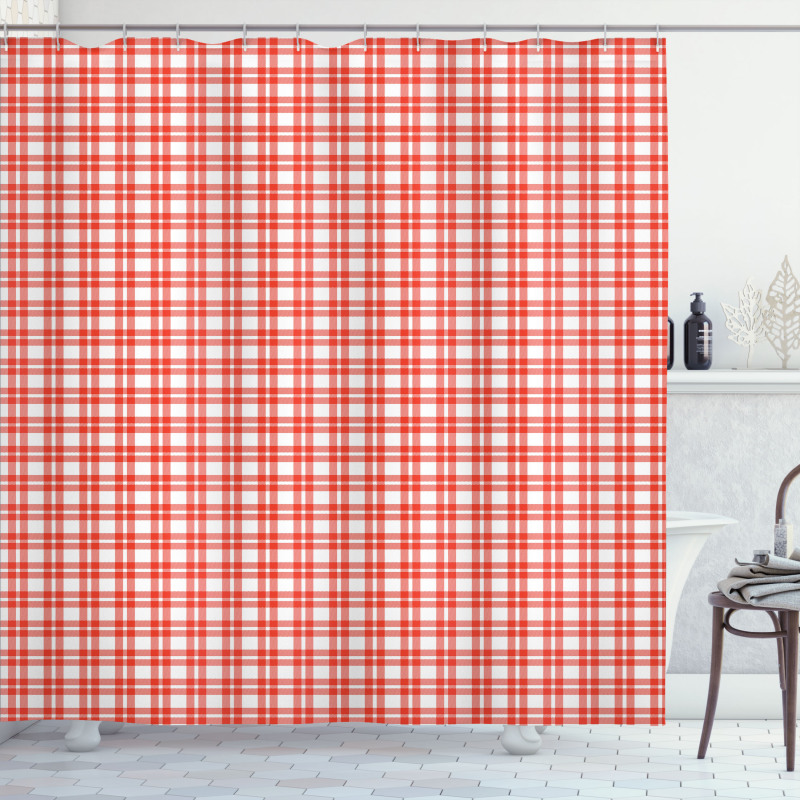 Checkered Country Picnic Shower Curtain