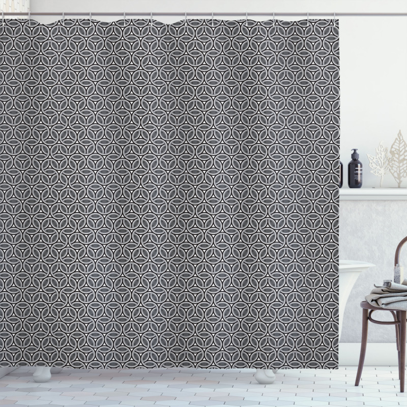 Circular Honeycomb Shower Curtain