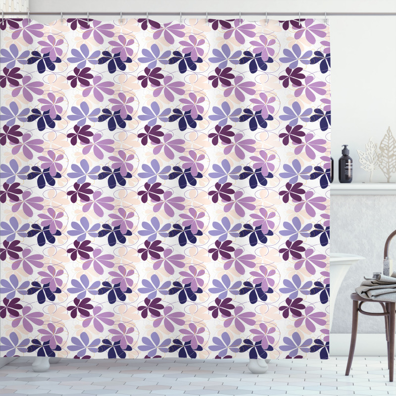 Blooming Spring Petals Shower Curtain