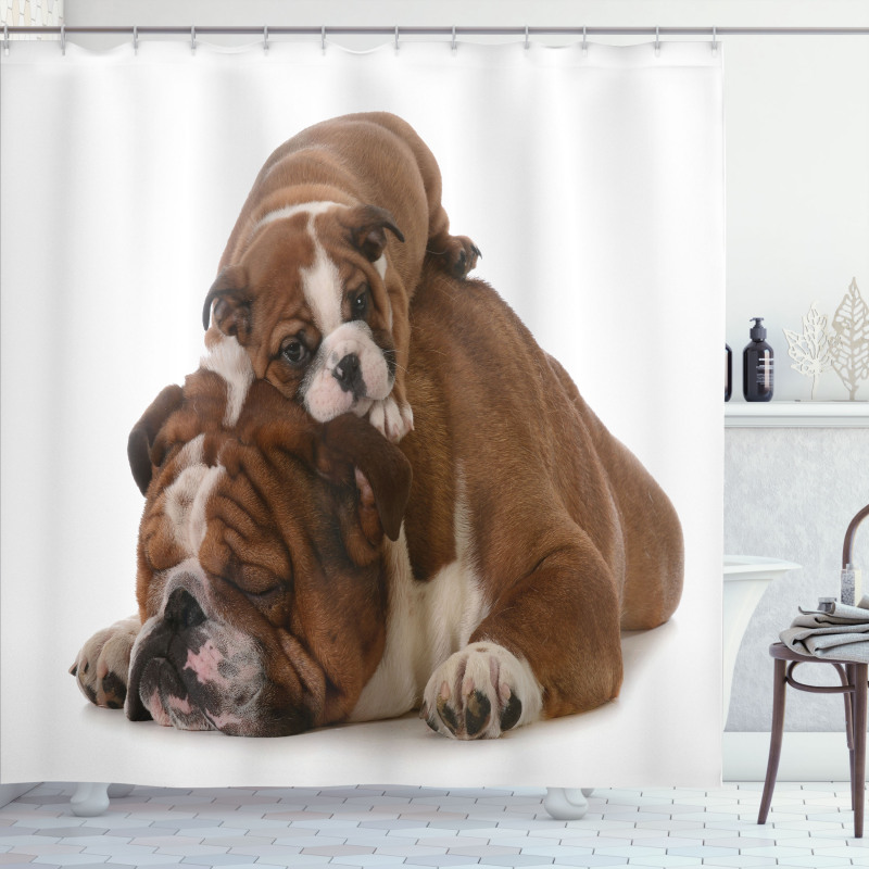 Father and Son Shower Curtain