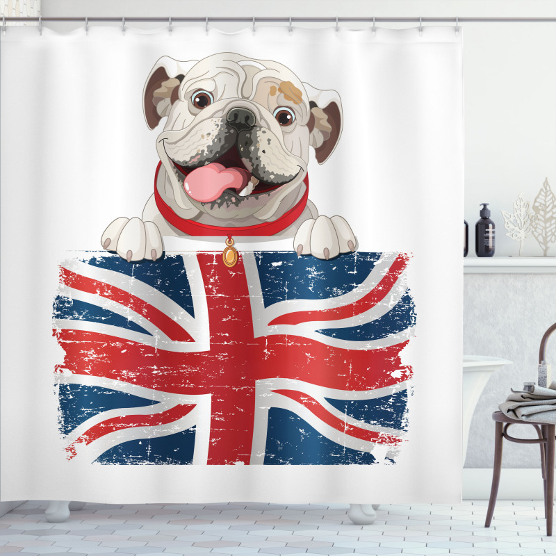 British Dog Shower Curtain