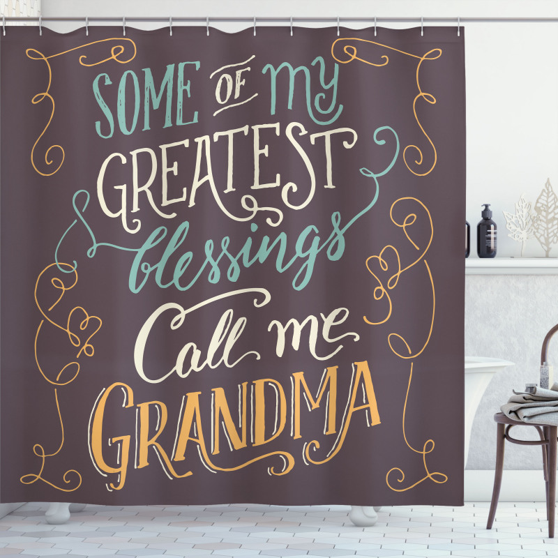 Greatest Words Shower Curtain