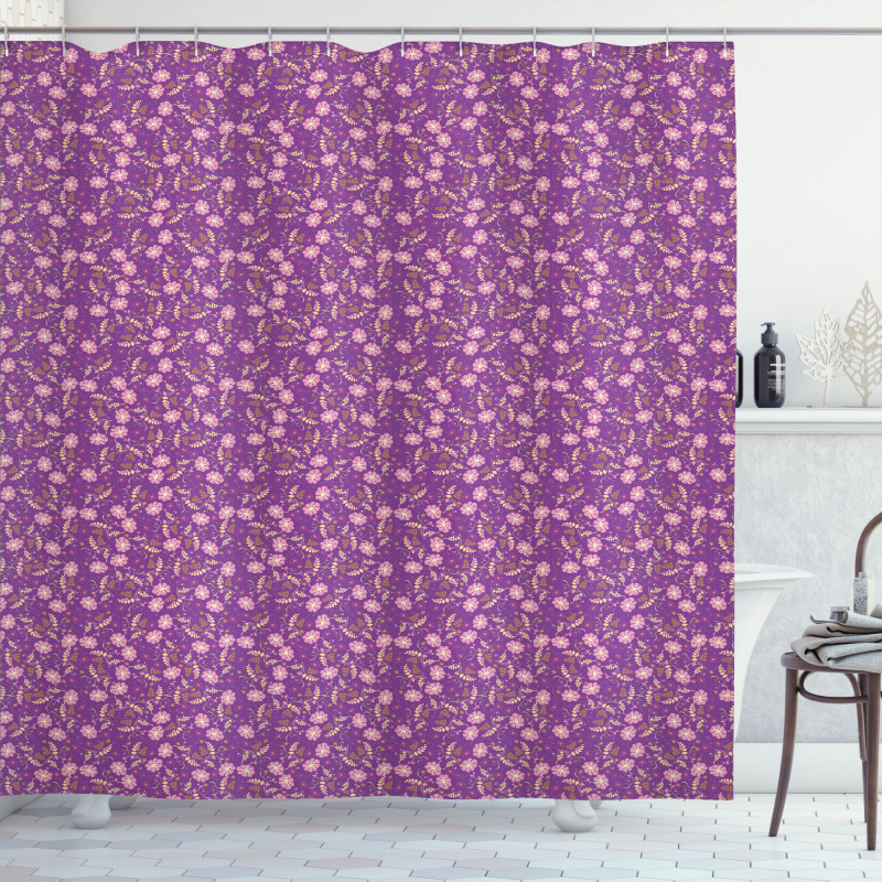 Romantic Nature Pattern Shower Curtain