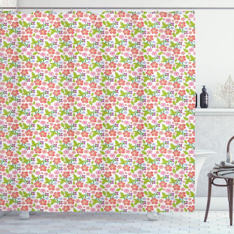 Romance Bouquet Design Shower Curtain