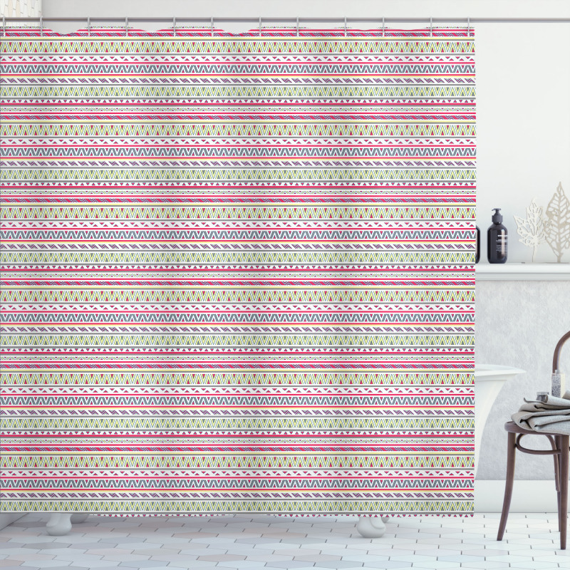 Abstract Stripes Shower Curtain